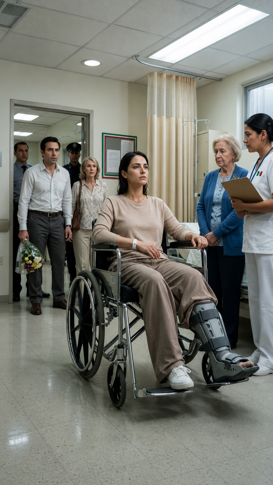 Her mother-in-law broke her leg with a rolling pin and her husband left her lying there… but the hospital set a trap they never imagined.