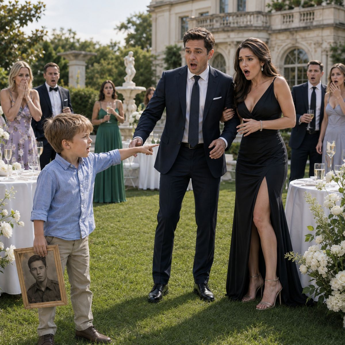 My husband brought another woman to our son's birthday party and announced that she was his real mother. Everyone looked at me like I was the villain… until my 5-year-old son pointed at her and revealed the secret his father had been trying to hide.