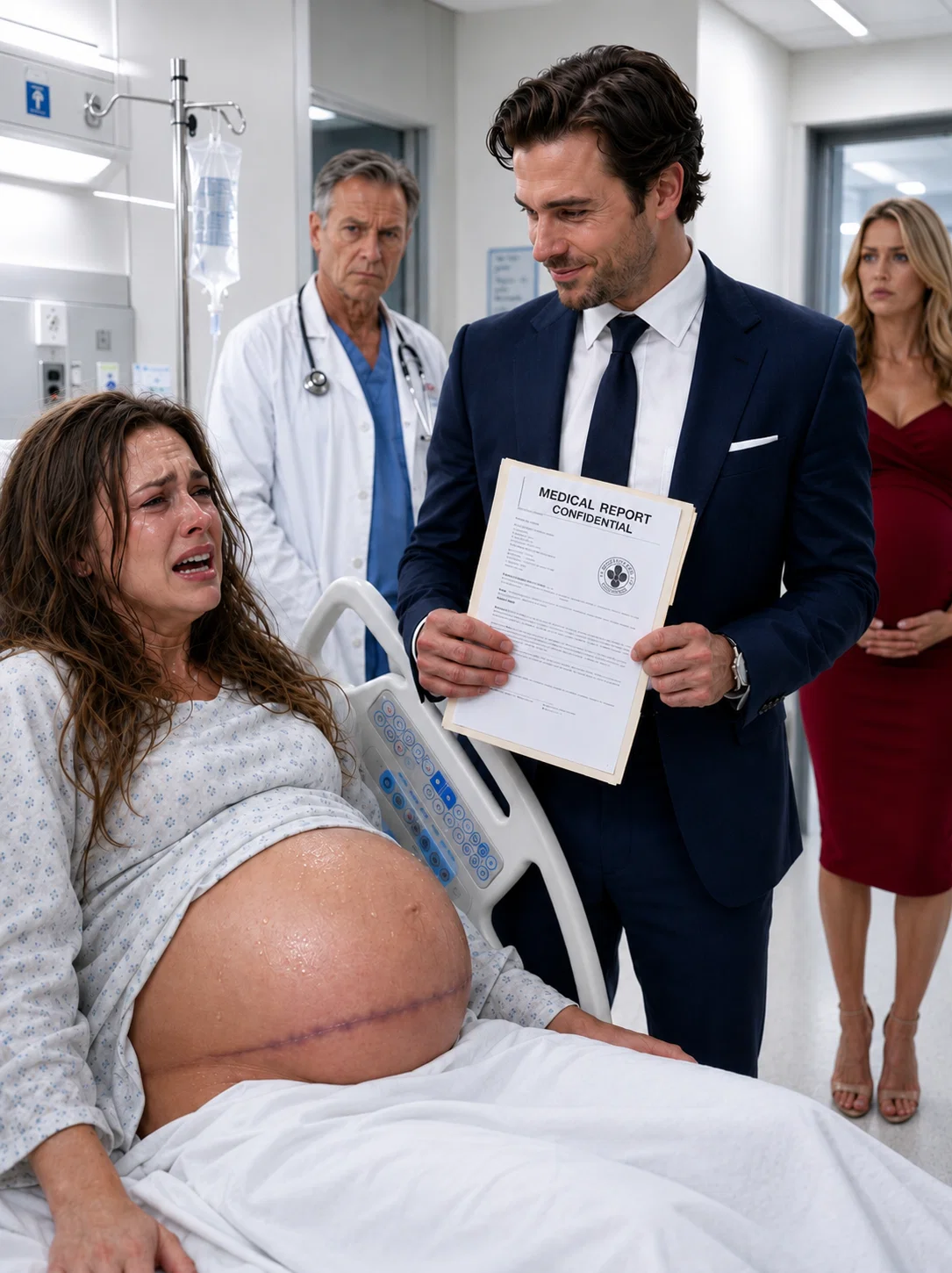 While I Was Unconscious After Losing Our Baby, My Husband Secretly Approved a Surgery That Left Me Unable to Have Children—Then Brought His Pregnant Mistress to My Hospital Room and Called Her Baby the Harlan Heir.
