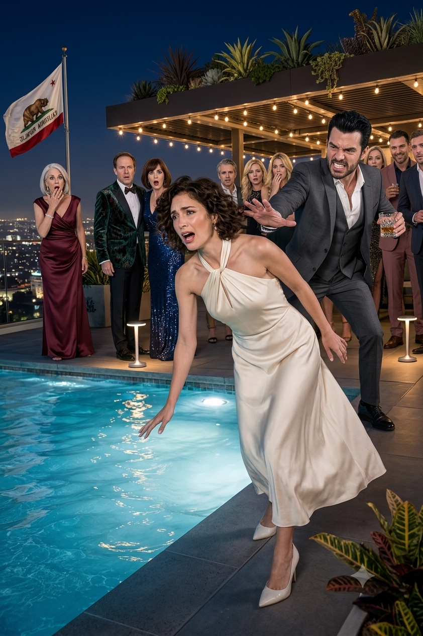 At His Birthday Barbecue, My Drunk Husband Pushed Me Into the Freezing Pool to Show His Whole Family Who Was in Charge—But Fifteen Minutes Later…