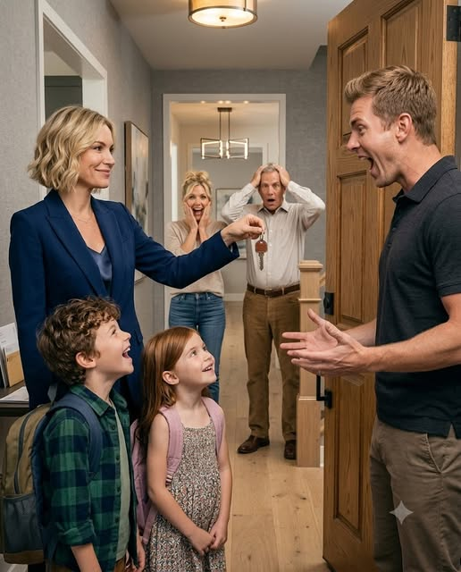 My brother stranded me and my kids at an airport in a foreign country without money or documents so he could take my house, but when he opened the front door, we were already inside waiting with a surprise…
