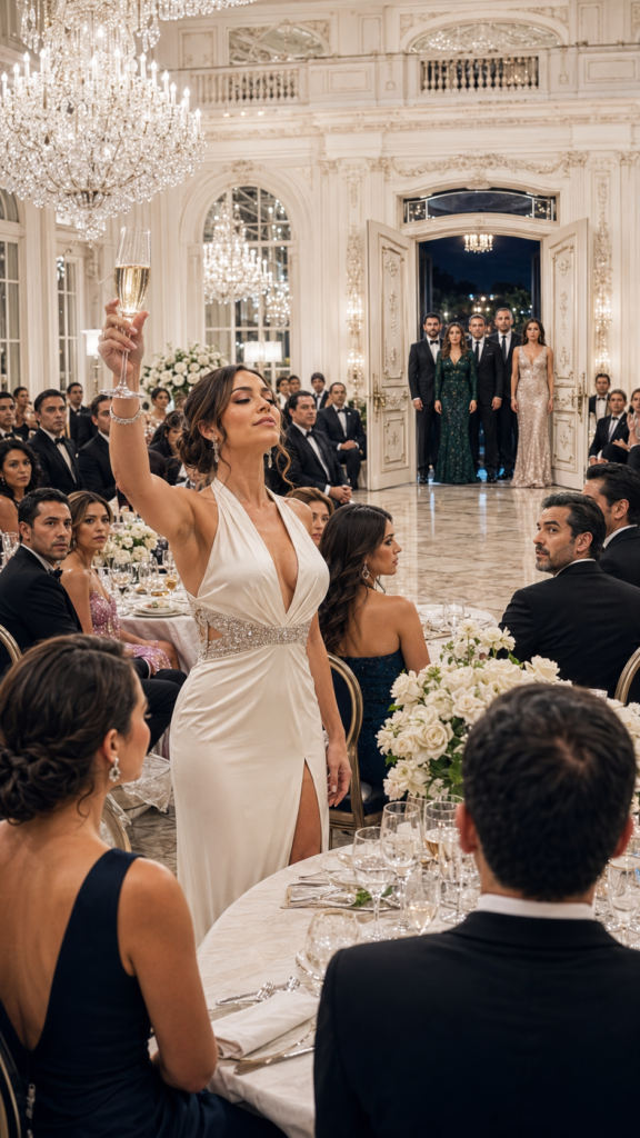 The Mistress Toasted Her Victory Before 600 Guests… Unaware the Wife’s Family Was Right Behind the Door