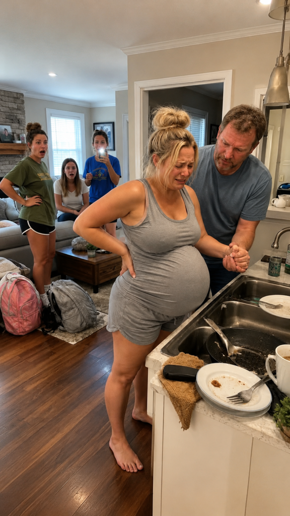 He Came Home Exhausted to Find His Pregnant Wife Cleaning Up His Family's Mess