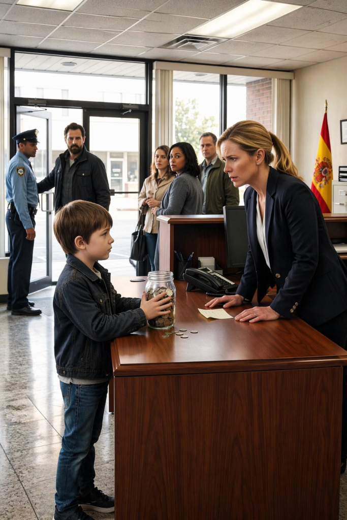 THE BANK FELL SILENT WHEN A 7-YEAR-OLD ASKED FOR AN ACCOUNT 'BEFORE THE BAD MEN RETURNED'