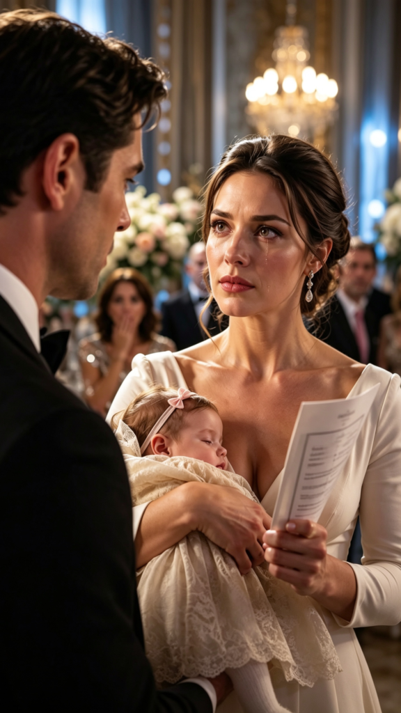 His Ex Invited Her to His Wedding to Humiliate Her for Being 'Sterile', but She Arrived with a Baby and a Folder That Destroyed Everything