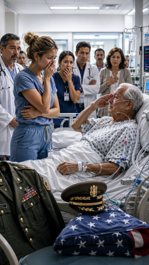 Everyone Laughed When the Nurse Claimed She Knew the Dying General... Until He Saluted Her in Front of the Entire ICU