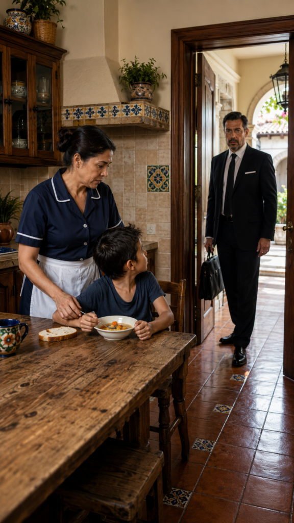The Maid Hid a Hungry Boy in the Mansion... and the Secret of His Jacket Destroyed the Herrera Family