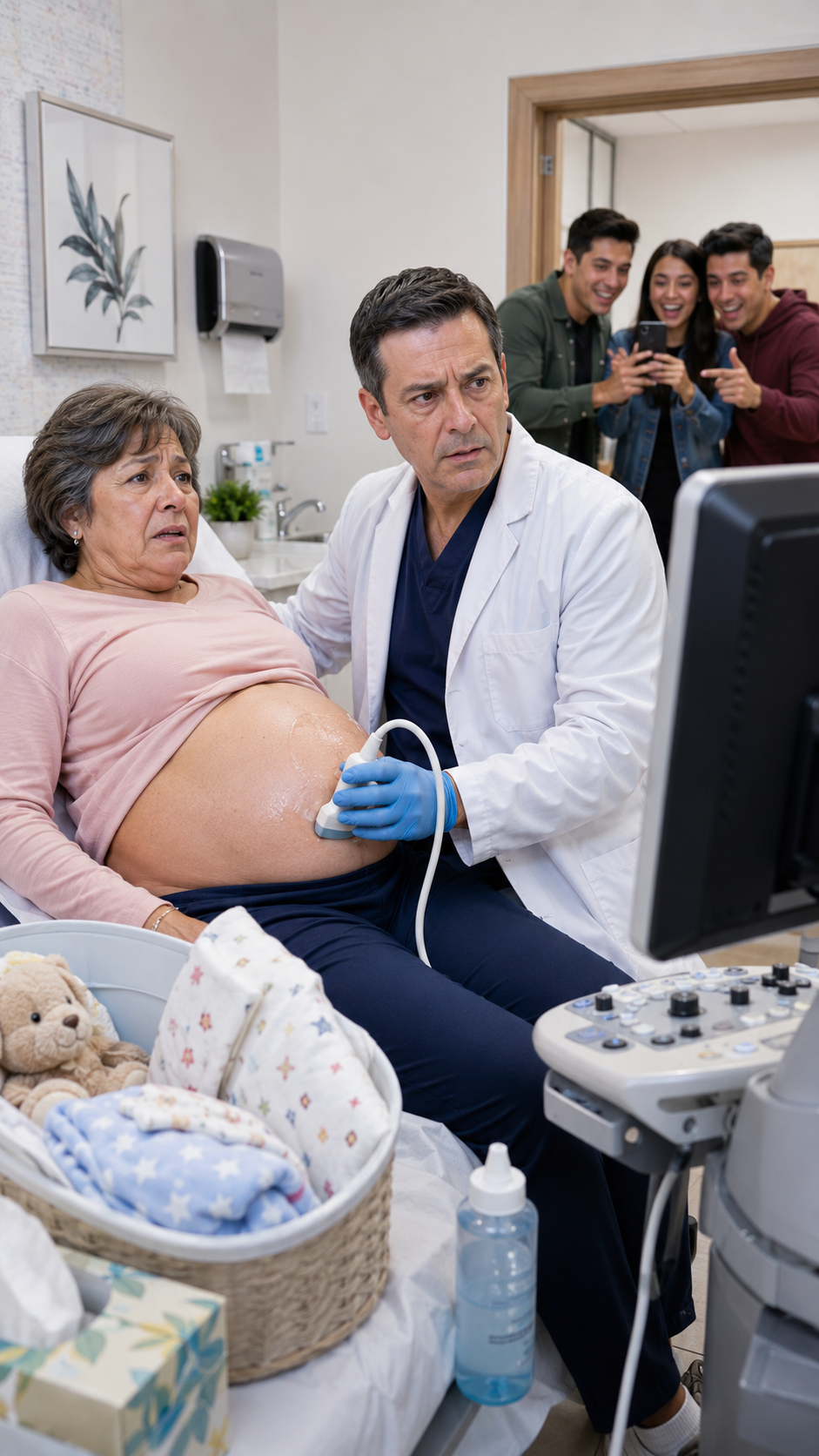 At 66, She Arrived with Diapers, Believing She Would Give Birth... But the Ultrasound Revealed Why Her Three Children Wanted to Declare Her Incapable