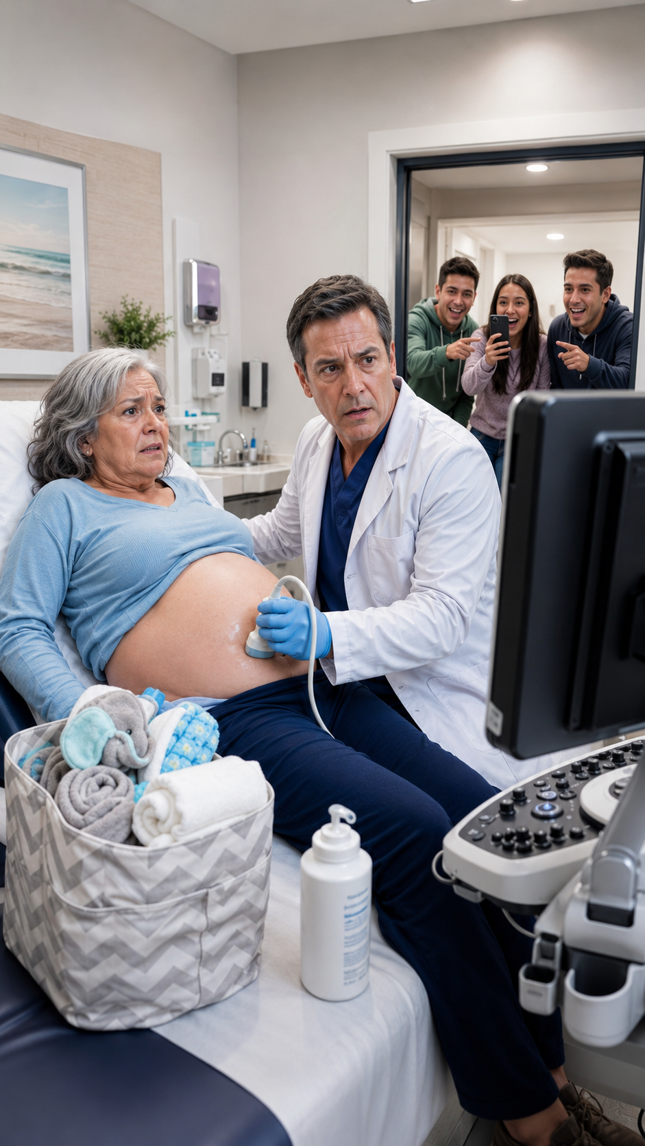 At 66, She Came to the Gynecologist with Diapers and Swore She Was About to Give Birth… But the Ultrasound Revealed Something That Shook the Doctor