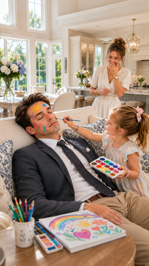 The Millionaire Woke Up with Butterflies Painted on His Face by His Maid's Daughter... and a Hidden Report Revealed Who Was Rotting His Mansion from Within