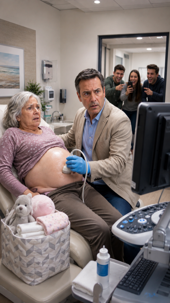 At 66, She Came with Diapers, Claiming She Was About to Give Birth, but the Ultrasound Revealed What Her Children Wanted to Hide