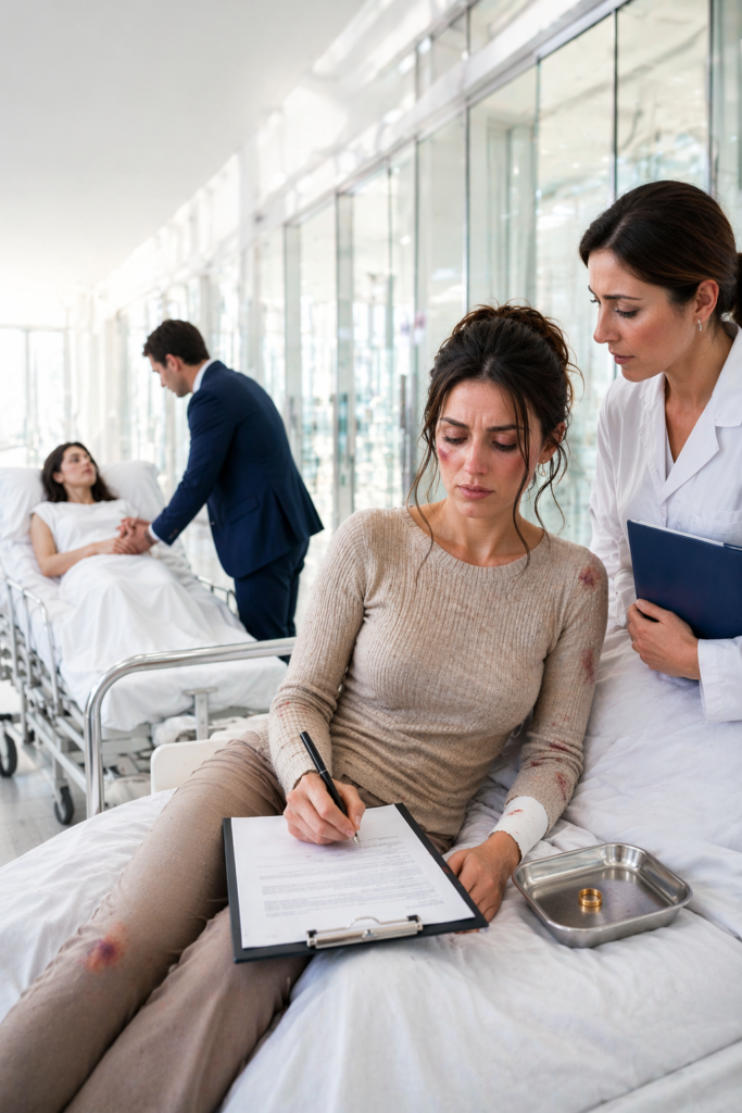 AFTER THE CRASH, HER HUSBAND SAVED HIS 'FRAGILE FRIEND' FIRST... BUT SHE SIGNED HER OWN SURGERY AND UNCOVERED $542,000 OF BETRAYAL