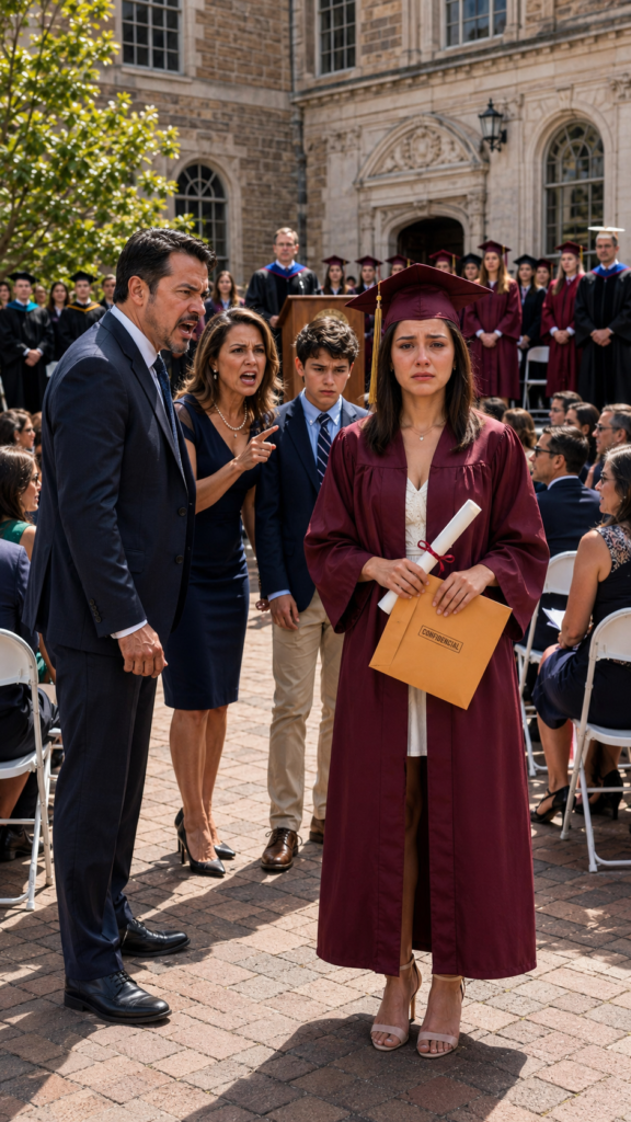 On Her Graduation Day, Her Dad Slapped Her and Her Mom Called Her a 'Failure'… But She Took the Mic and Exposed Their Four-Year Deceit