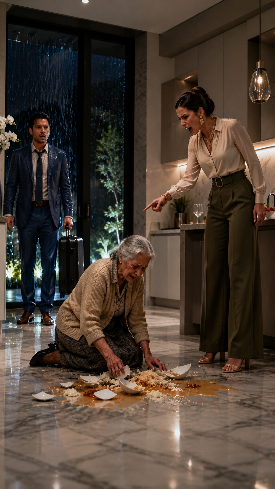 Her Son Found Her on the Floor Gathering Soup, and His Daughter-in-Law Said: "Don't Dramatic, She's Old"... But That Night He Discovered the Missing 600 Thousand Pesos
