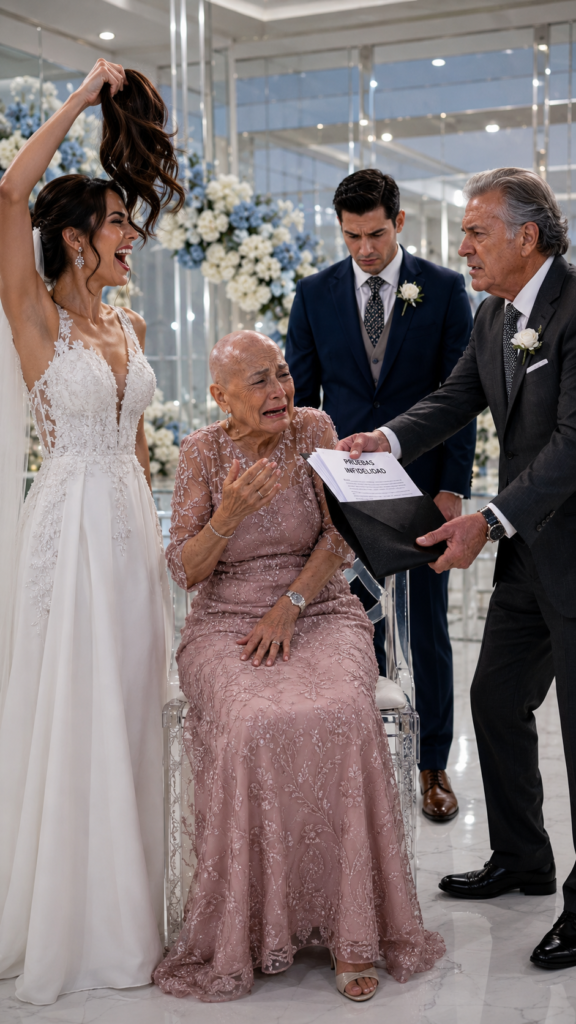 The Bride Ripped Off Her Sick Mother-in-Law's Wig in Front of the Cake… Not Knowing One Hot Mic Would Ruin Her Wedding