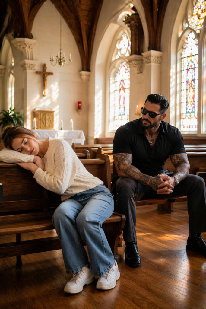The Most Feared Man in the Hospital Found Her Sleeping in the Chapel… and Brought the Photo of His Dead Sister