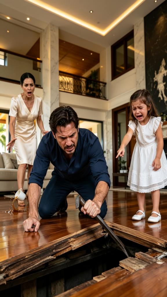 My Daughter Whispered That Her Brother Was Crying Beneath the Floor… Then My Sister Turned Pale Before I Lifted the Rug