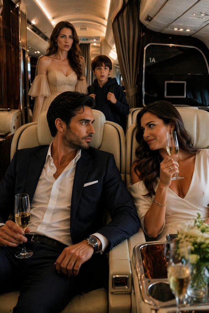 My Son Pointed to a Stranger in First Class and Whispered: 'Mom... that's Dad'