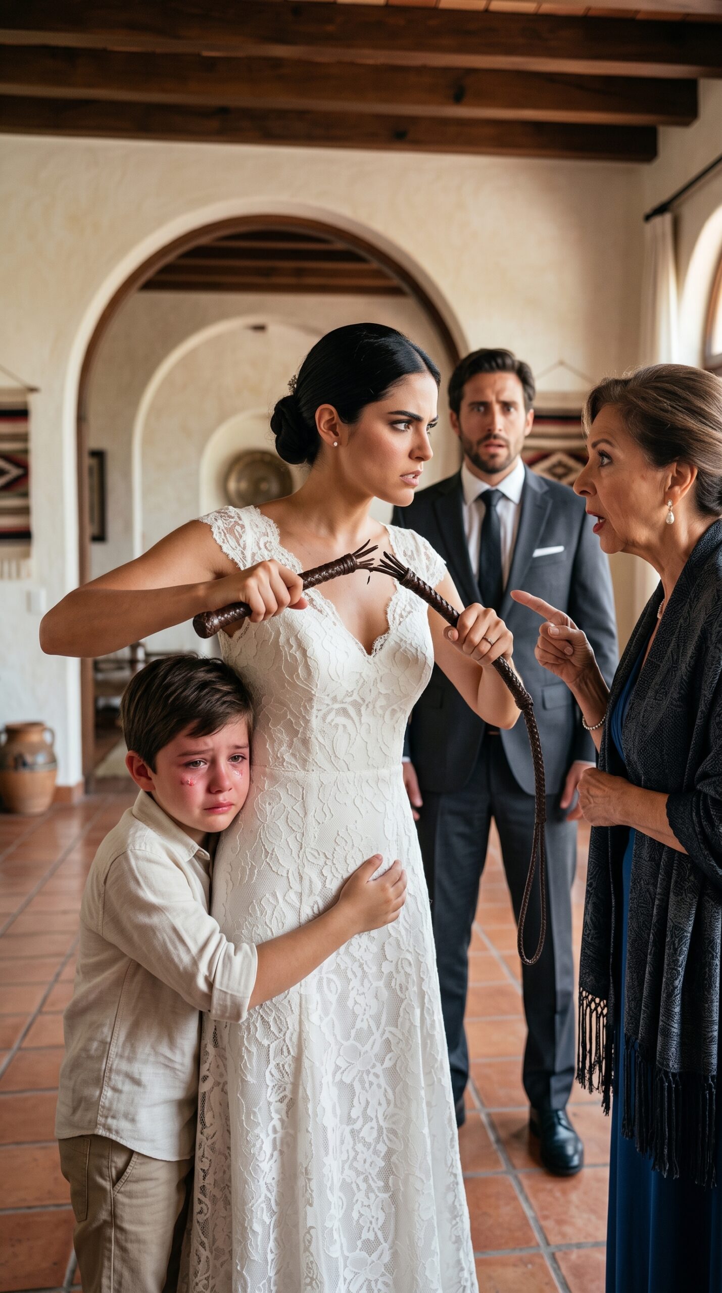 On His Wedding Night, He Heard the Cry of the Boy Locked in the Bathroom… and Seeing His Back Uncovered the Salgado's Darkest Secret