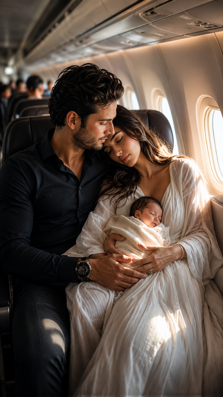 The Stranger Asked to Sleep on Her Shoulder Mid-Flight... And When They Landed, She Discovered He Was No Ordinary Passenger