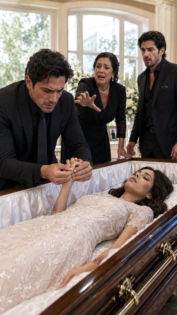 He Returned After 3 Weeks and Found His Wife in a Coffin… But the Blue Button She Hid Revealed Their Son Was Still Alive