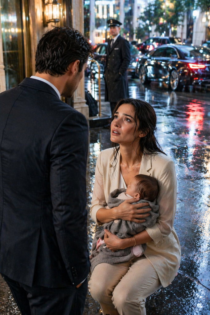 In the Rain, She Asked for Work to Feed Her Daughter, but the Millionaire Recognized the Face of the Woman His Mother Had Buried