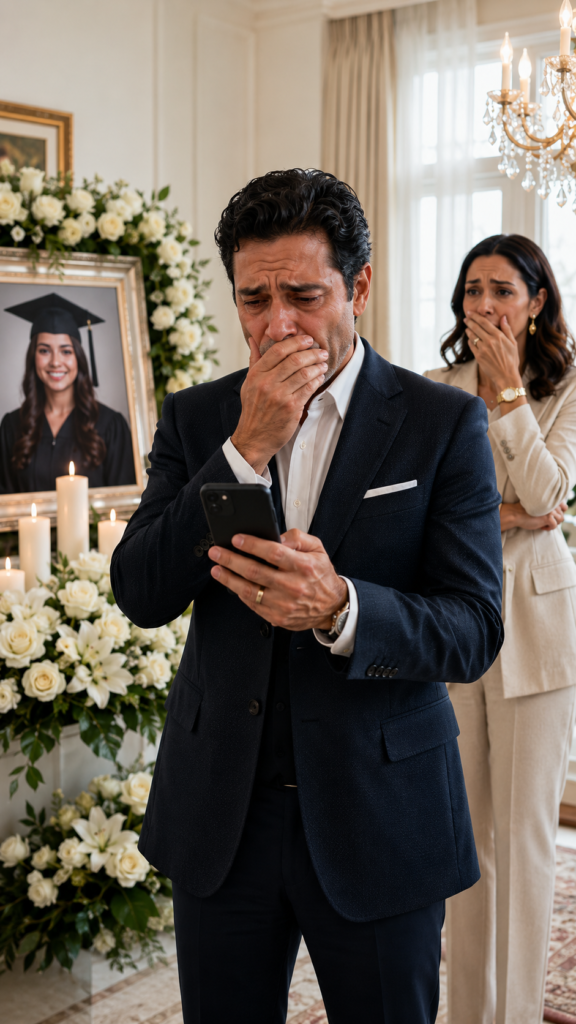 At the Mass for His Dead Daughter, He Received a Message: "Dad, I'm Graduating Tomorrow"... and His Wife Tried to Take Away His Cell Phone
