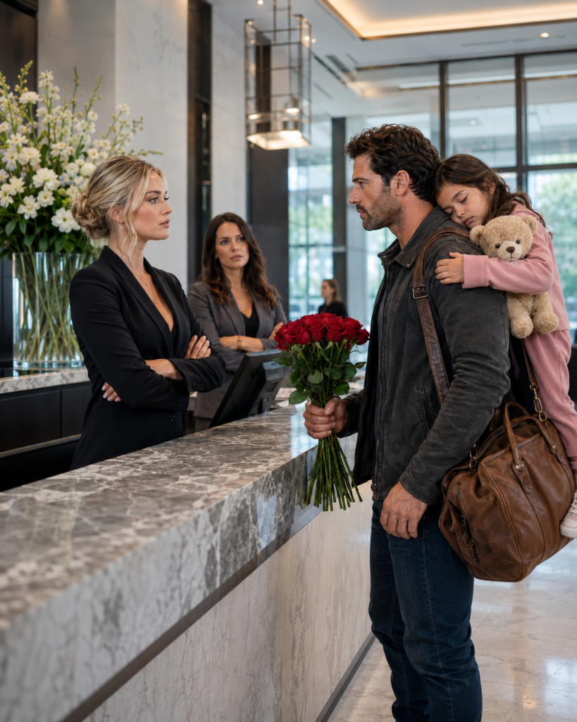 The Widower Arrived with His Daughter Asleep at His Own Hotel... and a Housekeeper Uncovered the Humiliation Everyone Was Hiding