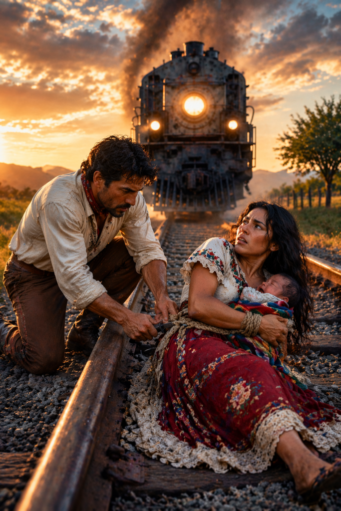 The Train Came Straight for a Mother and Her Baby… But the Farmer Who Saved Them Uncovered a Powerful Man's Darkest Secret