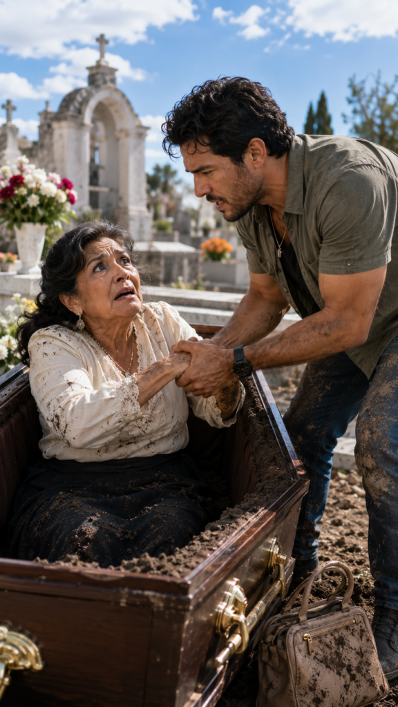 They Left Her Alive in a Grave to Steal Her Fortune... But She Returned to the Meeting with a Stranger and a Recording That Destroyed Her Two Children