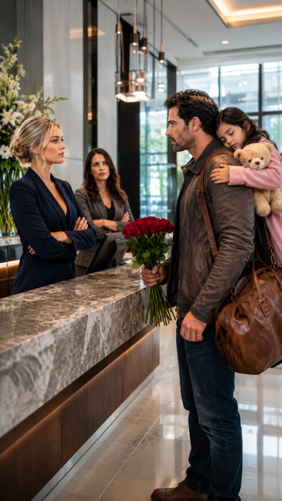 The Widow Arrived with His Sleeping Daughter and Was Thrown Out of the Hotel… Not Knowing He Was the Owner