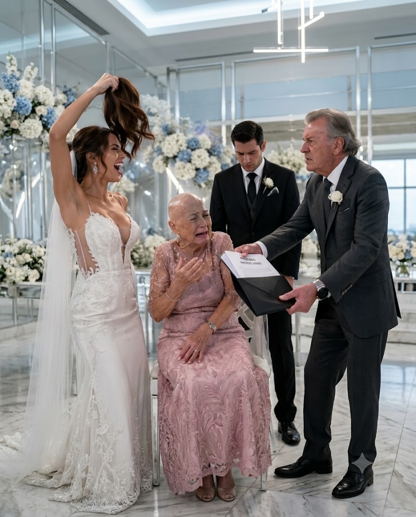 AT A WEDDING, THE BRIDE RIPPED OFF HER SICK MOTHER-IN-LAW'S WIG... BUT LITTLE DID SHE KNOW A NANNY HAD RECORDED THE SCHEME TO TAKE EVERYTHING