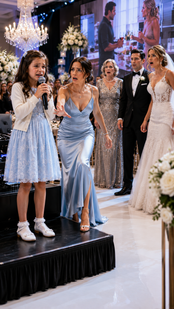 Humiliated for Arriving Alone with Her Daughter… But the Girl Took the Mic and Ruined the Wedding
