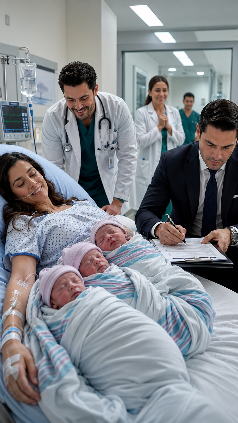 He Signed the Divorce While His Wife Died Giving Birth to Triplets… Unaware That He Had Just Lost Everything
