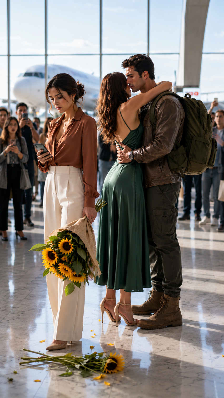 She Waited 5 Years With Sunflowers, But Seeing Him Embrace Another Woman Made a Call That Sank the Mendozas