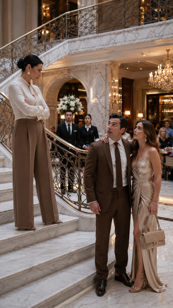 He Took His Mistress to His Wife's Family Hotel; When She Arrived with the Divorce Papers, the Witness He Dreaded Left Him Frozen