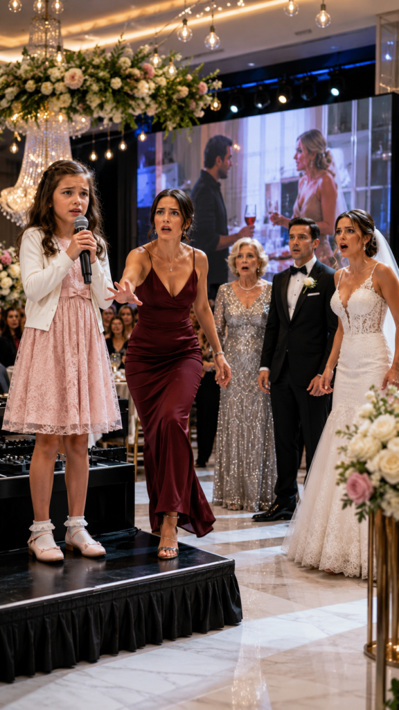 She Was Humiliated for Arriving Poor with Her 8-Year-Old Daughter... Until the Girl Took the Mic and Crashed the Wedding with One Video