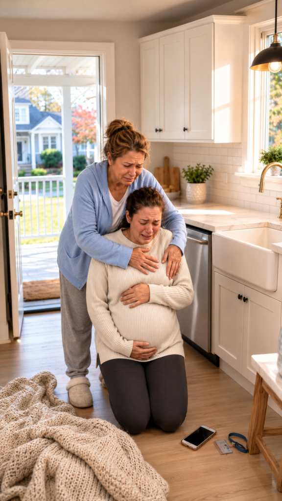 At 4 a.m., Her Pregnant Daughter Arrived Beaten… And the Rich Family Never Imagined Who Her Mother Was