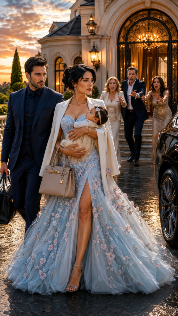 She Left Her in the Rain with Her Baby, But Forgot That the Mansion Was Never Hers