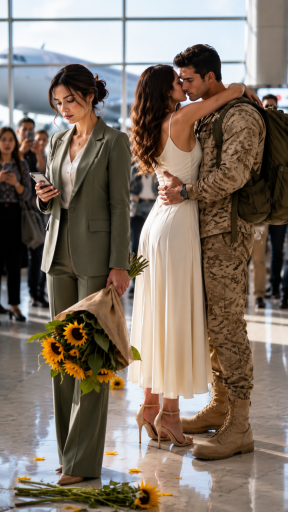 She Waited 5 Years with Sunflowers… But When She Saw Him Embrace Another, She Made a Call That Sank Her Family's Empire