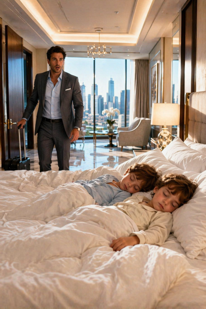 The Millionaire Found Two Children Sleeping in His Suite… And What Their Mother Said Took His Breath Away