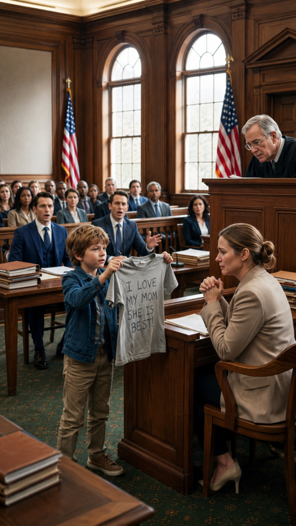 In Court, They Laughed at His Old T-Shirt… But What Was Written Inside Shattered the Father Before the Judge