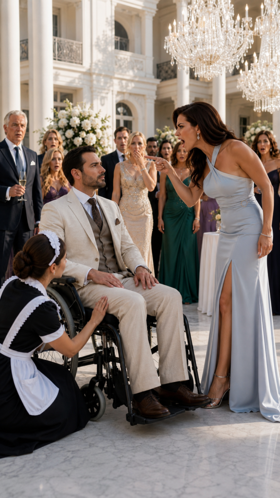 He Faked Being in a Wheelchair to Test His Fiancée, But She Mocked Him in Front of Everyone—Not Knowing the Night Was Already Recorded