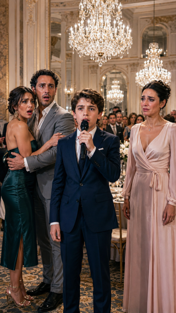 He Brought His Mistress to the Gala Wearing His Wife's Ring, But Their Son Stood Up and Said: 'Dad, Tonight You Pay For Everything'