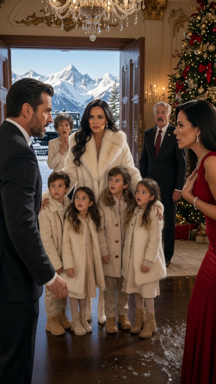 He Invited Her for Christmas to Humiliate Her, But She Arrived by Helicopter with the Four Children He Denied for Eight Years