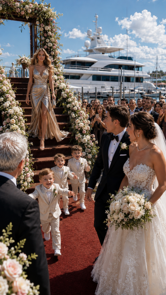 She Was Invited to the Wedding to Be Humiliated... But She Arrived with 3 Children and One Question Shattered the Altar