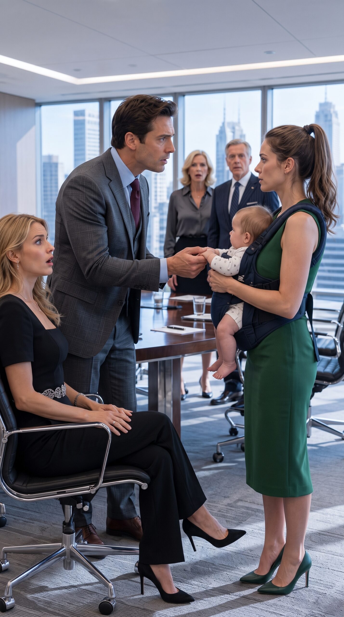 The Millionaire Humiliated Her with His Baby in His Arms, Until Her Father Dropped an Envelope That Destroyed the Whole Family