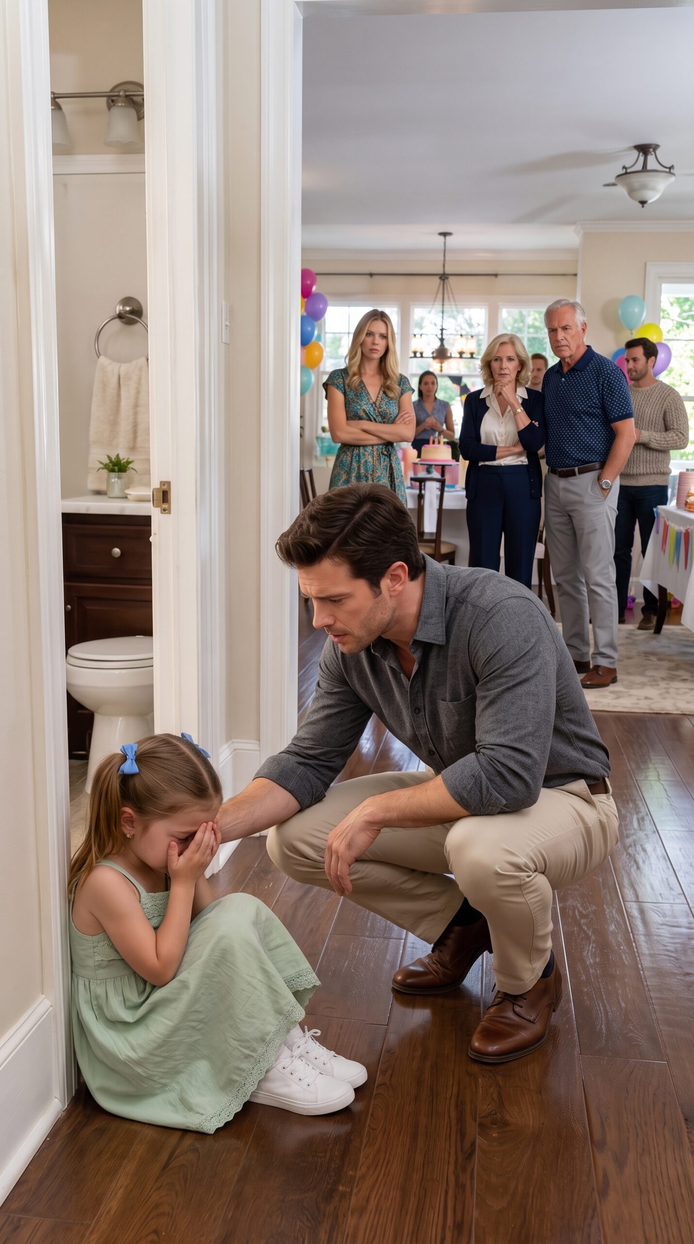 My 5-Year-Old Daughter Hid at a Party and Whispered: 'Dad, Do I Have to Apologize?'... A Cake Test Destroyed My Family's Lie