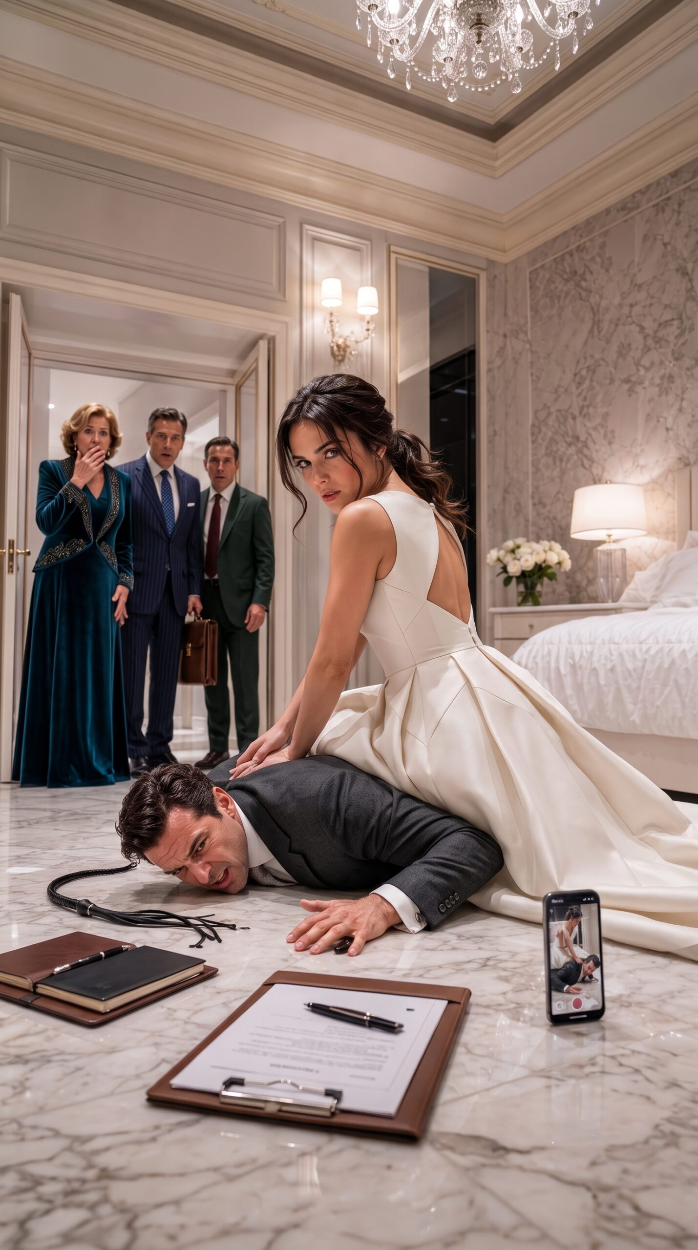 ON HER WEDDING NIGHT, HER HUSBAND BRANDED HER WITH RULES AND A WHIP… BUT HE DIDN'T KNOW SHE'D RECORDED EVERYTHING
