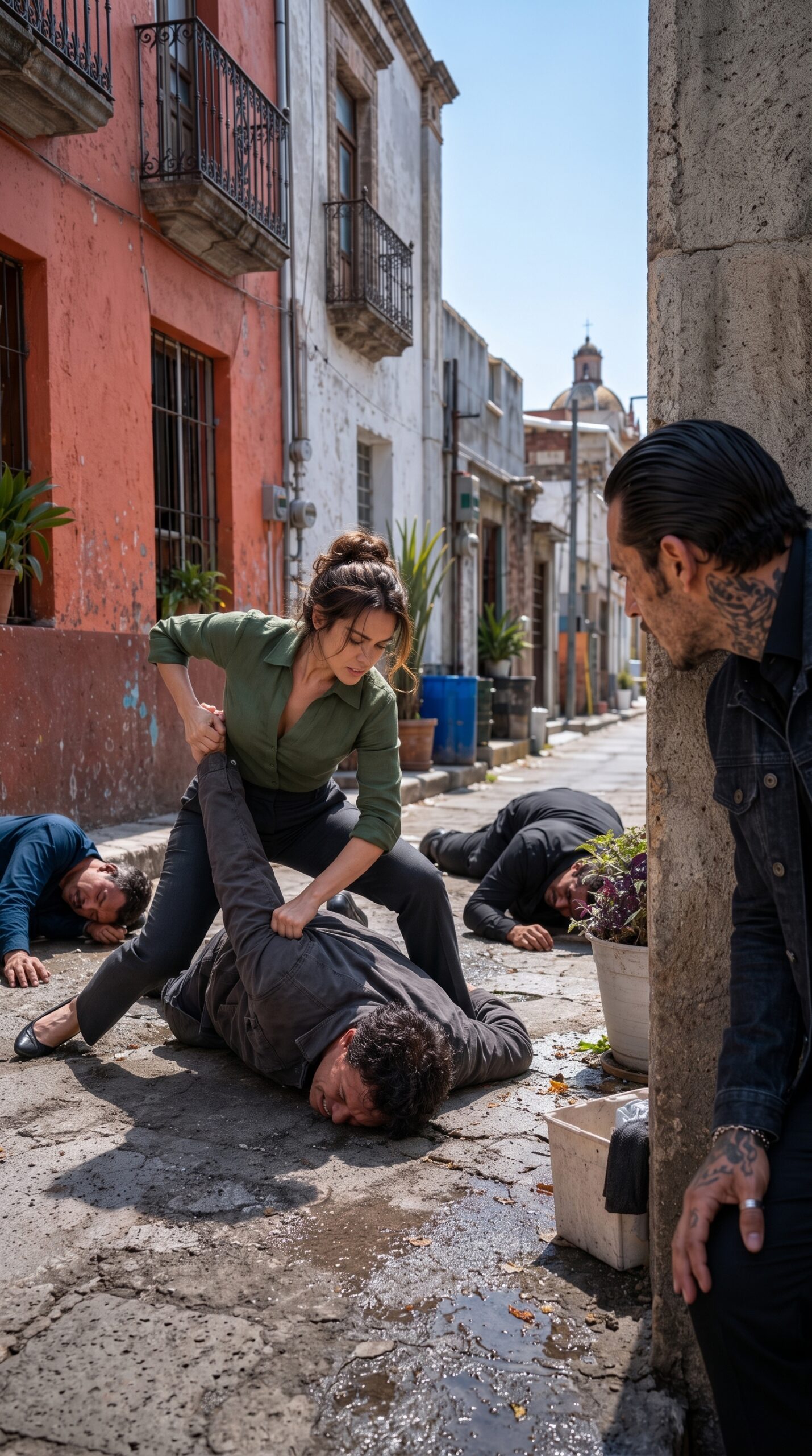 The Waitress Who Seemed Broken Until Two Men Cornered Her in an Alley